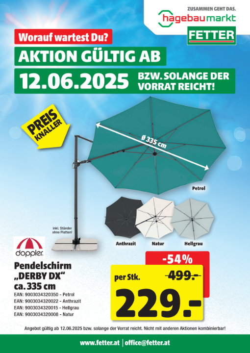 Pedelschirm-Aktion