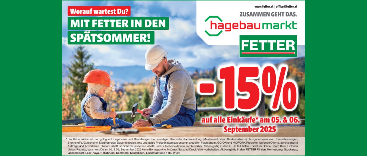 -15% auf alle Einkäufe - Slider Hintergrund